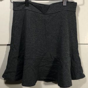 Splendid grey mini circle ponte skater skirt